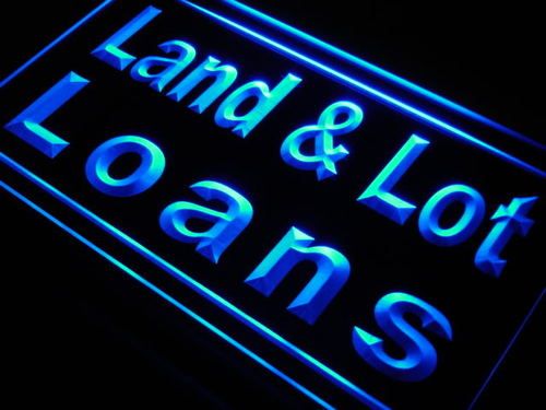 Land & Lot Loans Display Shop Neon Light Sign